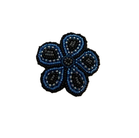 Miyuki brodé à la main de qualité supérieure et perles à facettes en forme d'oeil Broche pour femme par glowin fashion