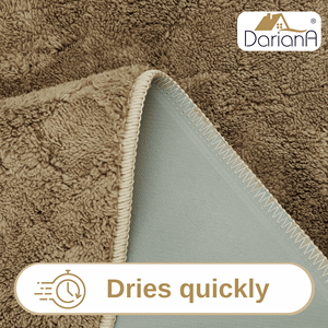 DarianA Serviette en polyester doux, couleur unie, fine, écologique, moderne, absorbante, séchage rapide, antidérapante, avec support en caoutchouc - Product Image 4