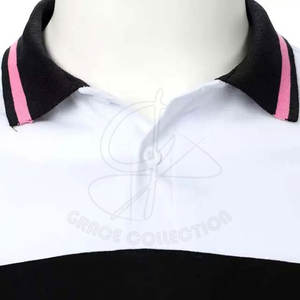 Camisetas Polo de color sólido para parches personalizados Camiseta Polo de golf de contraste de alta calidad para hombres hecha en Pakistán - Product Image 5