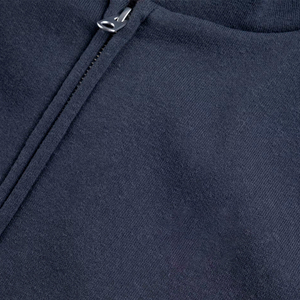 Sweat à capuche zippé pour homme, personnalisé en usine, 100% coton molletonné épais, coupe classique, couleur unie, séchage rapide - Product Image 4