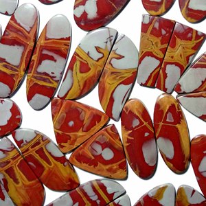 Natural Noreena Jasper Cabochon Pair Quartz Gemstone for Pendant Necklace Jewelry Making - Product Image 5