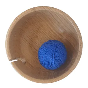 Wooden Wool Storage Bowl with old woman daily use Customize size Top demanding Good Quality At under your budget