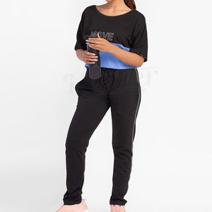 Top moda verano Mujer Crop Top ropa conjunto cuello redondo manga corta Mujer Crop Top - Product Image 4