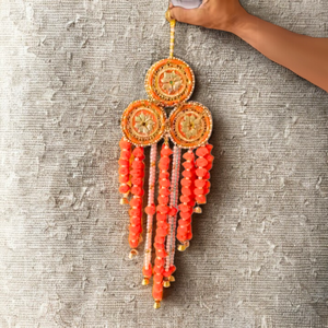 พวงมาลัยปอมปอมดอกไม้ประดิษฐ์ดีไซน์สวยออกแบบได้ต้องแพตตี้ทำงานแขวนสำหรับตกแต่งบ้านงานแต่งงาน - Product Image 3