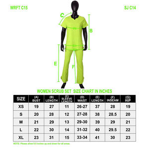 Barato poliéster cuello en V Split logotipo personalizado uniformes de hospital uniformes médicos trajes enfermera Scrub uniforme conjunto - Product Image 6