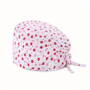 Bonnets de travail médicaux respirants entièrement imprimés pour femmes, bonnets de travail ajustables pour cliniques dentaires, médecins et hôpitaux - Product Image 2