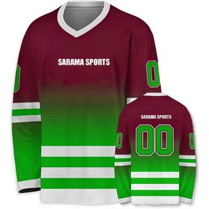 Alta calidad diferentes nombres números jugadores hockey sobre hielo Jersey personalizado hombres sublimación hockey sobre hielo camisetas y tops - Product Image 1