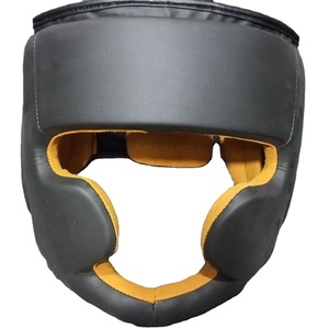 หมวกมวยหนังผู้ชายดีไซน์ทันสมัยน้ำหนักเบาทนทานปรับได้ป้องกันรอยยับระบายอากาศใส่สบาย - Product Image 1