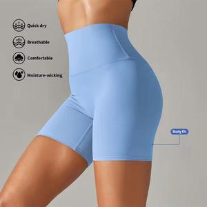 2025 Best Premium Quality Wholesale Yoga Shorts <b>Tight</b> Workout Leggings <b>Women</b> Drawstring Anti-Bacterial High Waist 1 - Product Image 5