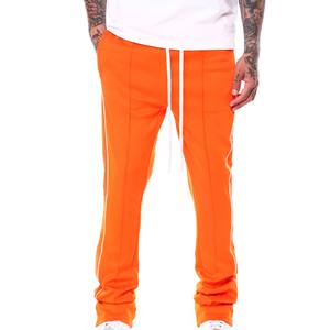 กางเกงวอร์มทรงสลิมฟิตสำหรับผู้ชายกางเกงวิ่งสีพื้นแบบซ้อนกันระบายอากาศได้ดีจากผู้ผลิตขายส่ง - Product Image 1