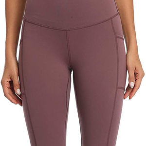 Conjunto de mallas deportivas de algodón 100% de alta calidad para mujer, pantalones de Yoga de algodón orgánico, mallas de Yoga sostenibles para mujer - Product Image 6