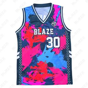Factory Wholesale Youth Sports Wear-Custom Top <b>Basketball</b> Jersey Shorts Moisture Wicking Summer Printed Techniques Plus <b>Size</b> - Product Image 6