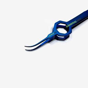 Fórceps de extracción FUE Foerster de titanio de calidad superior Instrumentos de Trasplante de Cabello dentado curvo CE DIN EN ISO 13485 - Product Image 5