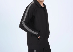 OEM logo Gym coupe ajustée uni hiver polyester coton deux pièces surdimensionné personnalisé polaire hommes survêtements survêtements hommes survêtement - Product Image 3