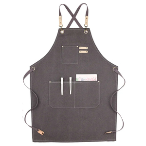 Haute Qualité Toile Cuisine Café Salon En Gros Menuiserie Jardinage Denim Bretelles Coton Gilet Tablier - Product Image 3