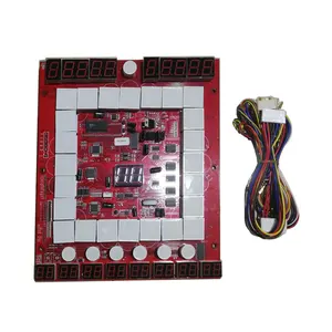 Placa base cuadrada roja de una sola placa, Mario Gaming PCB, máquina que funciona con monedas, diversión interior