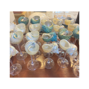 Verre à boire Artisan Seashell du Vietnam Luxury Shell Cup pour vaisselle d'inspiration côtière - Product Image 6