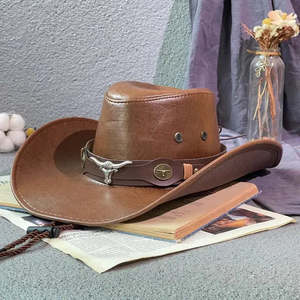 Chapeau de cowboy vintage formel en feutre de laine imprimé pour hommes et femmes, idéal pour les voyages en plein air, les fêtes, le sport, les affaires, la pêche et l'hiver - Product Image 6