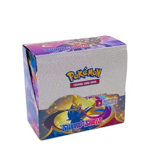 Caja de cartas de Pokémon para niños, juguete de regalo de Anime de Pokémon, Pokemon, Pikachu, escarlata y violeta, Booster Box, enfriado inglés, 2023/324