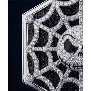 Collier en moissanite VVS, bijoux hip-hop, pendentif rond en diamant, pendentifs glacés, argent sterling 925 - Product Image 3