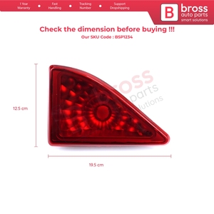 Feu stop arrière BSP1234, 3ème feu stop pour Master MK3 Movano B NV400 Interstar X62B 265900021R - Product Image 6