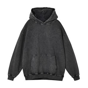 Sudadera con Capucha de Algodón Waffle de Primera Calidad, 400 Gsm, Talla Grande, Estilo Clásico con Lavado Ácido, Sudadera con Diseño Gráfico - Product Image 4
