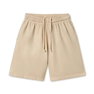 Pantalones cortos deportivos de algodón 100% para hombre con logotipo personalizado, pantalones cortos de felpa francesa de 5 pulgadas con entrepierna, cintura elástica, cintura media, disponible en stock - Product Image 1