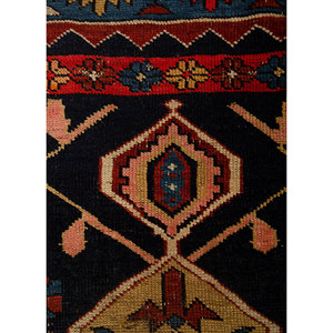 Alfombra de Lana Azul Anudada a Mano Aalam Paem-1411 9x12 Rectangular con Patrón de Medallón para Decoración de Sala de Estar o Uso en Pasillos - Product Image 3