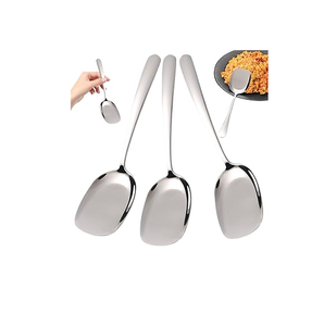 Venta más vendida Cuchara de servir de acero inoxidable hecha a mano de alta calidad y fiestas de boda cuchara decorativa para servir Cena - Product Image 4