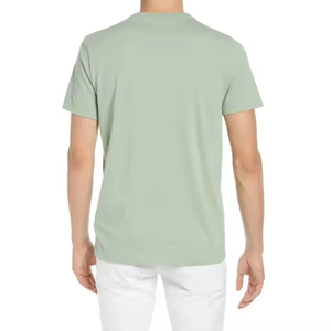 Chemises d'été décontractées en tricot avec poche poitrine et manches courtes pour hommes de grande taille et coupe ample avec logo personnalisé - Product Image 3
