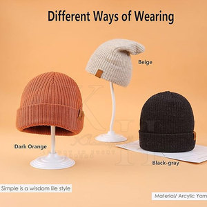 2025 dernier Style du Pakistan Vintage couleur unie 100% coton respirant imperméable bonnet chapeaux Logo personnalisé impression numérique pour - Product Image 6