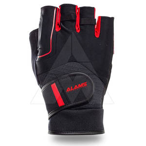 Gants de musculation sur mesure à demi-doigts, antidérapants, en cuir, couleur unie, pour adultes, fabriqués au Pakistan - Product Image 2