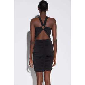 Minivestido fruncido con detalle de anillo en la espalda - Product Image 4