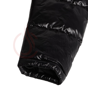 Wholesale Custom Logo Nylon Long Black Winter Quilted Jacket <b>Bubble</b> <b>Coat</b> Men Puffer Jackets Men summer parka - Product Image 3