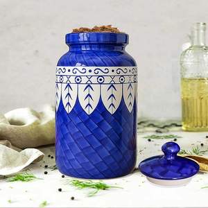 Pot en céramique de qualité supérieure pour le stockage des épices et des ingrédients secs, pot en céramique décoratif pour la décoration de cuisine moderne, fabriqué à la main - Product Image 4