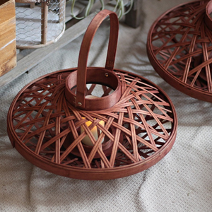 โคมไฟเซรามิกหวายไม้ไผ่ทำด้วยมือโคมไฟตั้งพื้นสำหรับงานแต่งงานของตกแต่งบ้านสไตล์อีสเตอร์ - Product Image 2