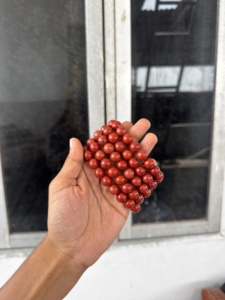 red jasper 10mm Beaded <b>Bracelet</b> Crystal <b>Healing</b> Gemstone Reiki Chakra Meditation - Product Image 2