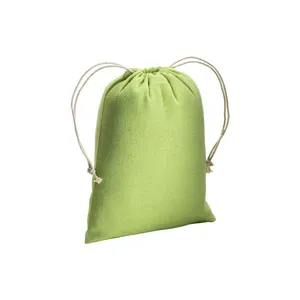 Sacchetti Sportivi Promozionali Ecologici in Cotone Riciclato con Coulisse - Product Image 1
