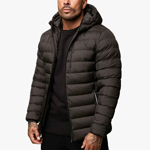 Chaqueta de Invierno de Alta Calidad para Hombre, Chaqueta Acolchada con Capucha para Hombre y Mujer, Chaqueta de Plumón Negra Informal para Hombre - Product Image 2