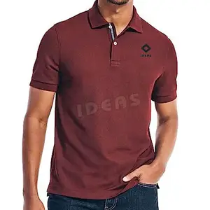 2024 Klassieke Stijl Polot-Shirts Voor Mannen 100% Katoen Beste Materiaal Oem Diensten Polo T-Shirts Voor Mannen Polyester Bedrukking