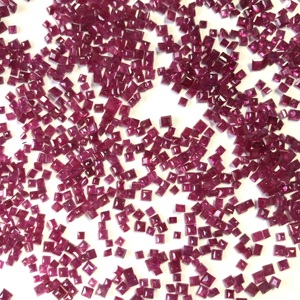 Carré Naturel Burma Ruby Pierres Précieuses En Vrac Fabrication De Bijoux Pierre De Rubis Rouge Traité À La Chaleur Original IGI - Product Image 3