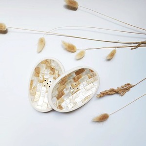 จานใส่สบู่เปลือกหอยประดับมุกสำหรับใช้ในห้องน้ำ - Product Image 3