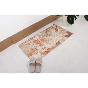 Turkish Small Rug, 1.7x3.3 ft Vintage Rug, <b>Brown</b> <b>Wool</b> Rug - Product Image 2