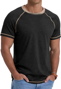 T-shirts pour hommes de haute qualité Meilleure vente Look outclass Hommes Acid Wash T Shirt Solid Premium Quality Stylish Look - Product Image 4