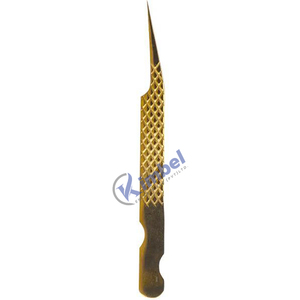 Pince à épiler en acier inoxydable de haute qualité Pointe pointue Fibre Pinces d'arrimage Alignement des sourcils des cils - Product Image 4