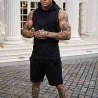 Ensemble de survêtement d'été pour hommes, idéal pour la gym et l'entraînement, avec logo personnalisé, en coton respirant, couleur personnalisée, tricoté, imprimé numérique 3D sur mesure