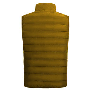 Venta completa de fábrica, chaleco acolchado brillante sin mangas de invierno, chaqueta con logotipo personalizado, chalecos de burbuja para hombre con cuello de pie - Product Image 5