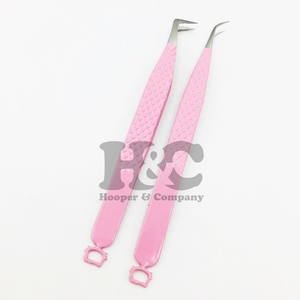 Pinzas para Extensión de Pestañas Hello Kitty, Pinzas de Acero Inoxidable con Logotipo de Visón, Puntas de Volumen Sostenibles, Pinzas Rosas para Pestañas Kitty - Product Image 4