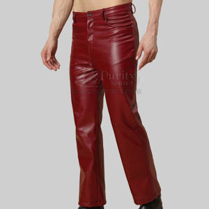 Fabricant pakistanais de pantalons pour hommes pantalons en cuir chauds d'hiver pour hommes meilleur prix de pantalons en cuir - Product Image 4