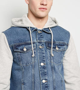 Chaqueta Vaquera Vintage para Hombre, Nueva Llegada, Informal, de Alta Calidad, Impermeable, Reversible, con Colores Personalizados y Logotipo Frontal - Product Image 5